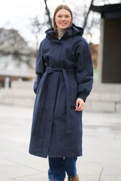 Rossby Maxi Coat Dark Navy