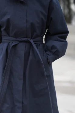 Rossby Maxi Coat Dark Navy