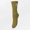 Rosy Cotta Sock Woodbine Green