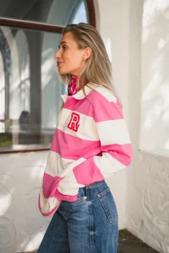 R Rugger Pink Striped