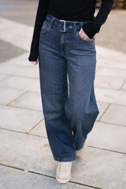 Rumi Belt Jeans Dark Denim