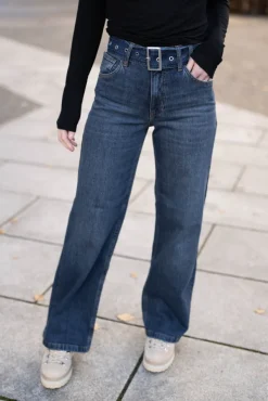 Rumi Belt Jeans Dark Denim
