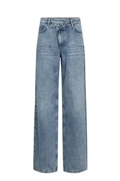 Ruthie Asym Wide Jeans Denim Blue