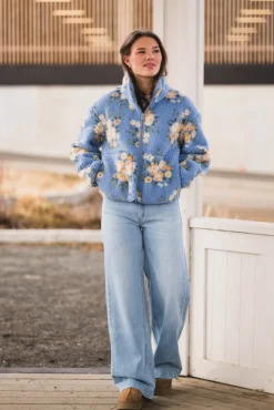 Rype Fleece Jacket Light Blue Mix