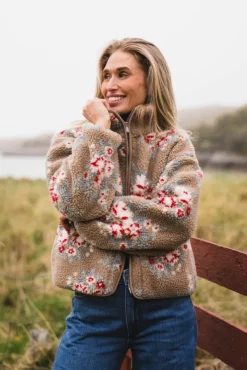 Rype Fleece Jacket Taupe Mix
