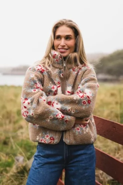 Rype Fleece Jacket Taupe Mix