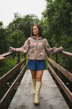 Rype Fleece Jacket Taupe Mix