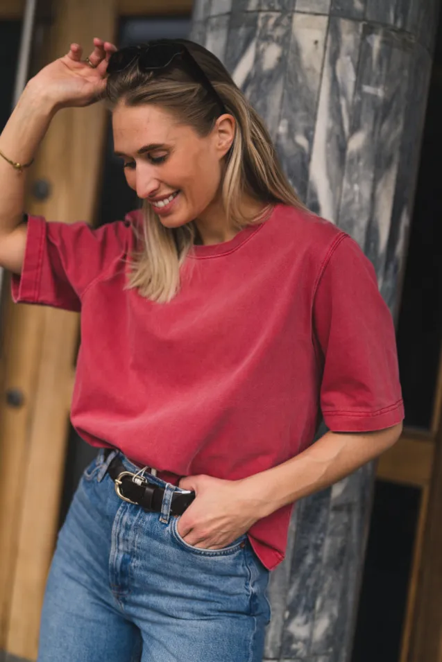 Saabby T-Shirt 11725 Tomato Red Pigment
