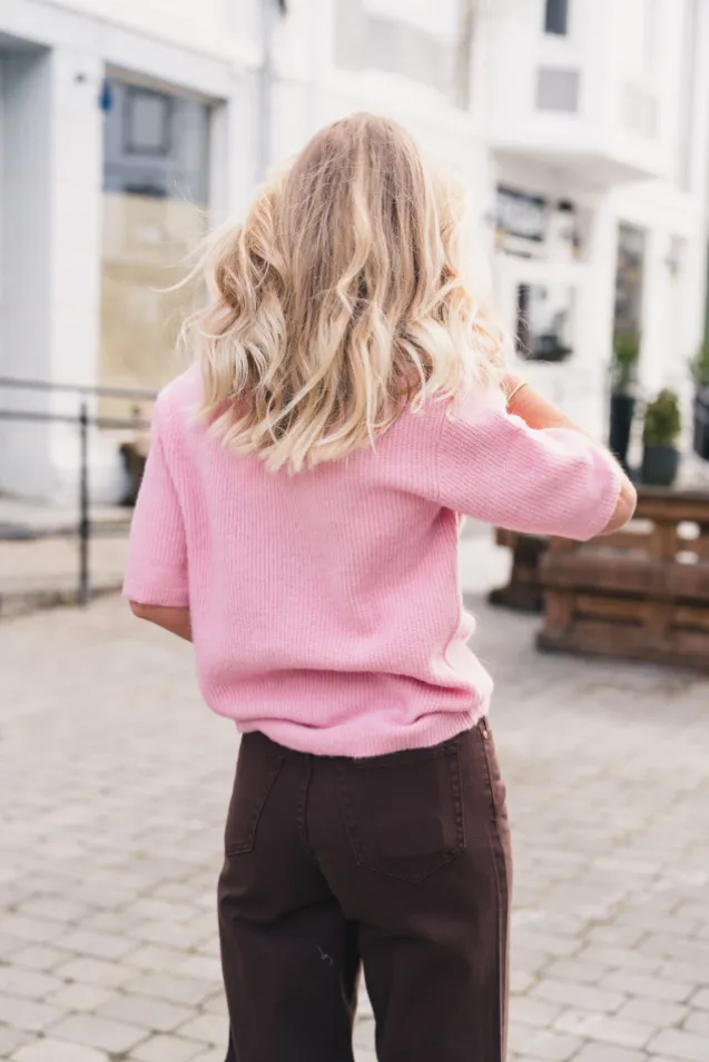 Saanoura SS Cardigan 7355 Bleached Mauve