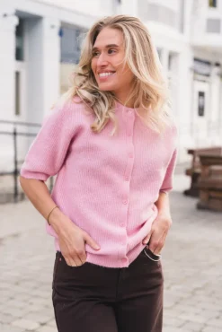 Saanoura SS Cardigan 7355 Bleached Mauve