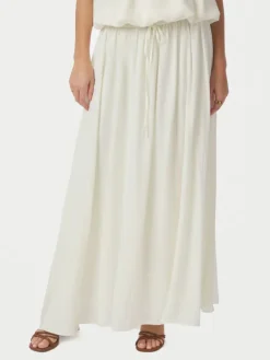 Sabria Chiffon Skirt Offwhite