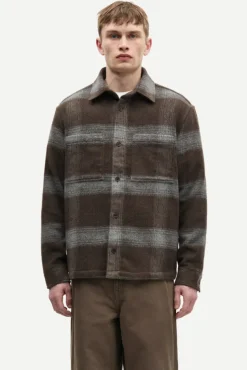 Sacastor X B Overshirt 15848 Brown Melange Check