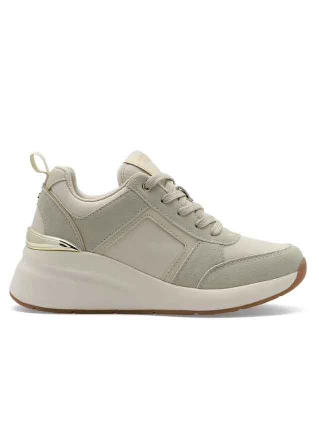 Sade Wedge Sneaker Beige