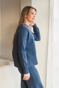 Sadie Sweater Denim Blue