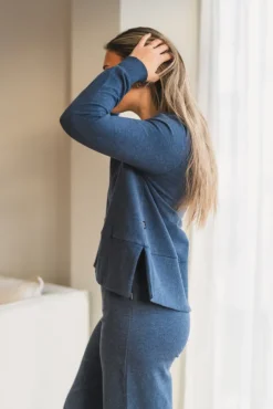Sadie Sweater Denim Blue