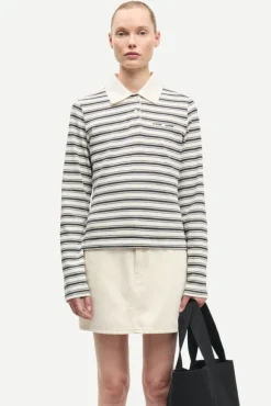 Sadonell LS Polo 15512 Egret Stripe