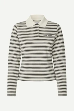 Sadonell LS Polo 15512 Egret Stripe