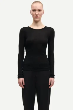 Sadou T-Shirt LS 15499 Black