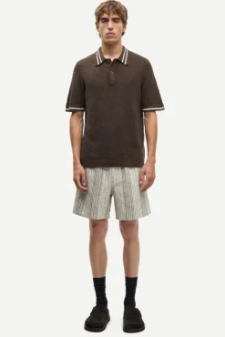 Sajabari Fly Shorts 14749 Brown Stripe