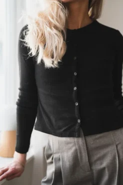 Sajunes LS Cardigan 15901 Black