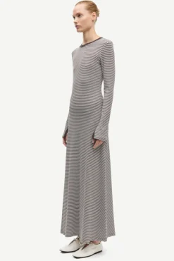 Salinas LS Dress 7542 Mulch Stripe