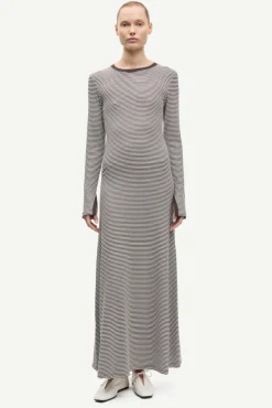 Salinas LS Dress 7542 Mulch Stripe