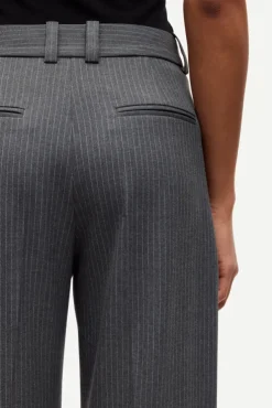 Salot Trousers 15496 Dark Gull Gray Pinstripe