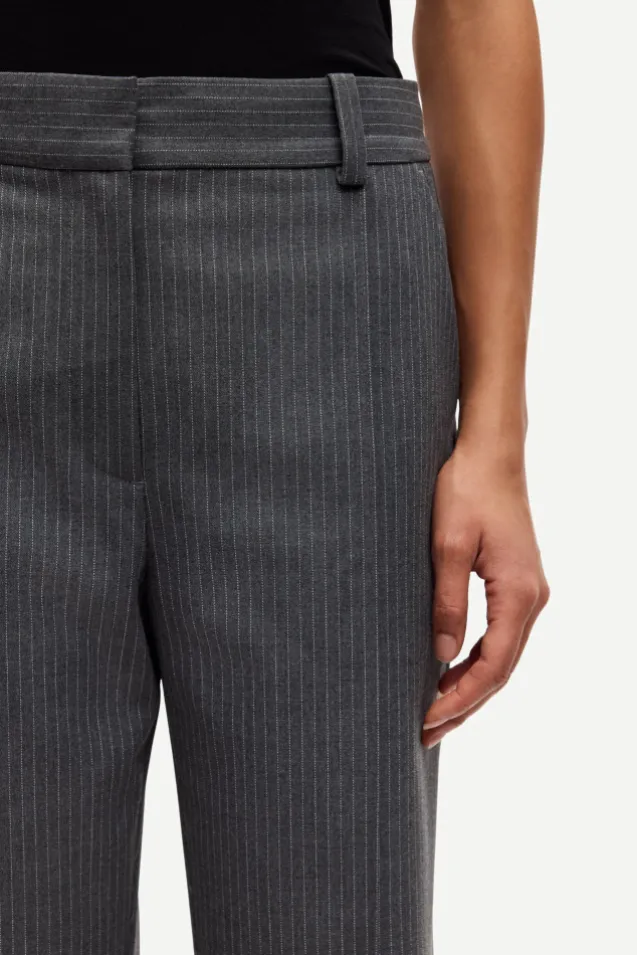 Salot Trousers 15496 Dark Gull Gray Pinstripe
