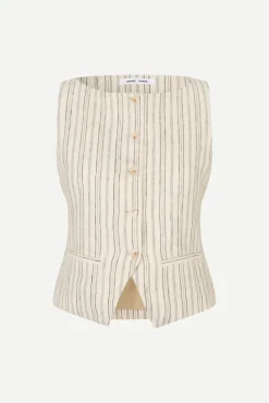 Saloves Vest 14329 Bone Stripe
