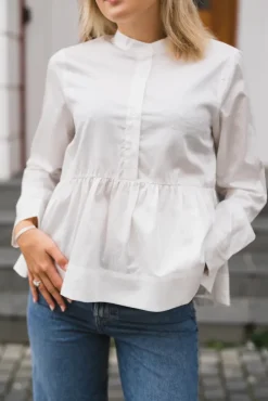 Salsy LS Shirt Star White