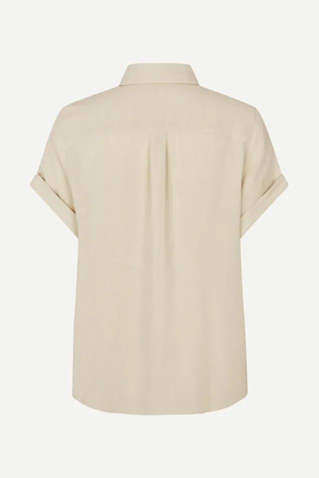 Samajana SS Shirt 15938 Bone White Melange