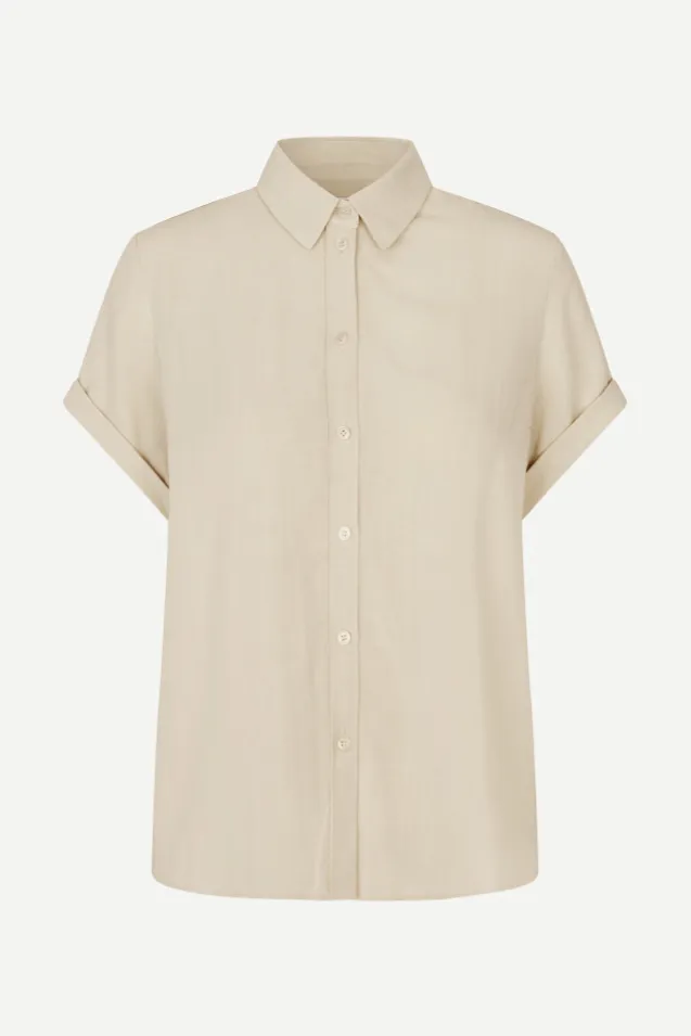 Samajana SS Shirt 15938 Bone White Melange