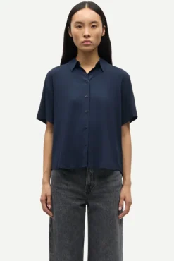 Saminna SS Shirt 9942 Dark Sapphire