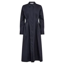 Sanna Shirt Long Dress Navy
