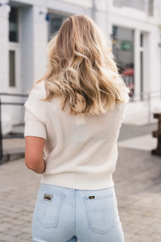 Sanoura SS Cardigan 15556 Egret