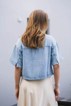 Saphina 2/4 Shirt Light Blue Wash