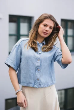 Saphina 2/4 Shirt Light Blue Wash