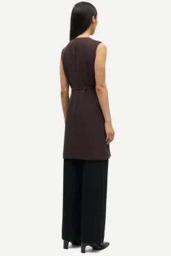 Saruma Short Dress 15790 Black Coffee