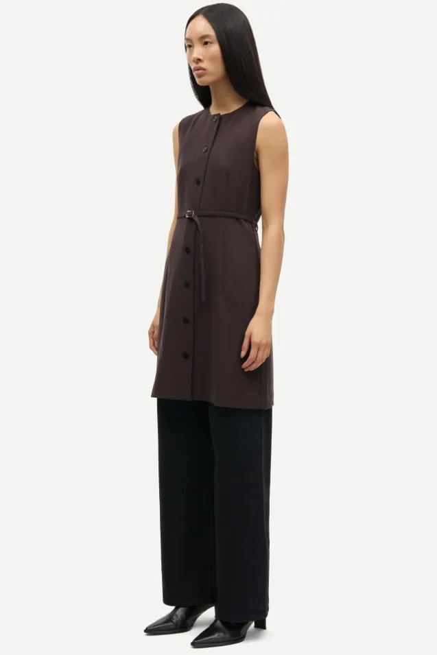 Saruma Short Dress 15790 Black Coffee