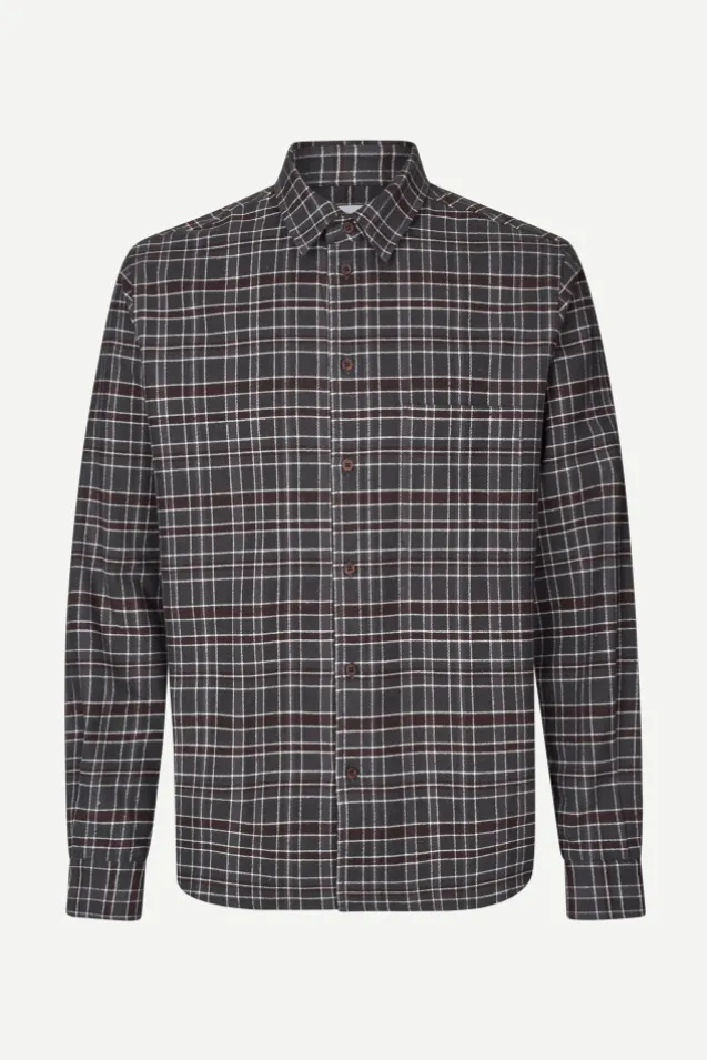 Saryan J Shirt 15501 Grey Brown Check