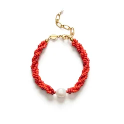 Scarlet Wave Bracelet Bright Red