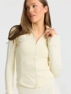 Sculptluxe® Zip Jacket Butter Yellow