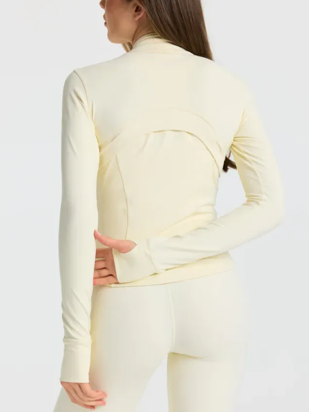 Sculptluxe® Zip Jacket Butter Yellow
