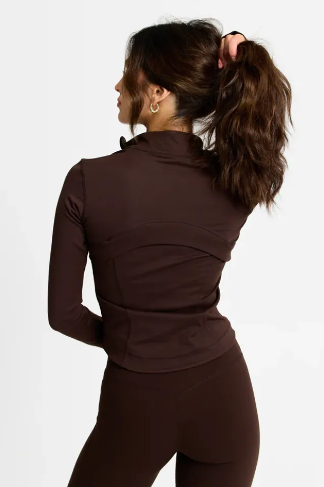 Sculptluxe® Zip Jacket Espresso