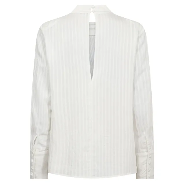 Senne Button Blouse White