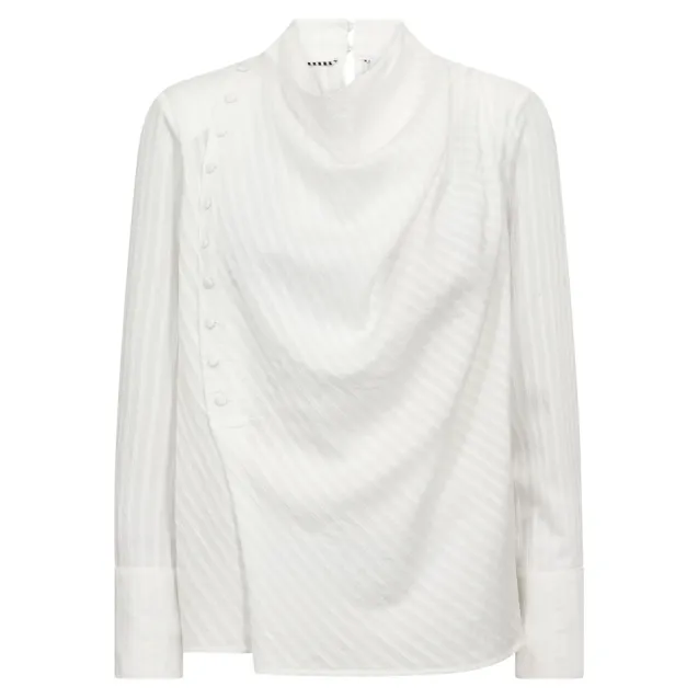 Senne Button Blouse White