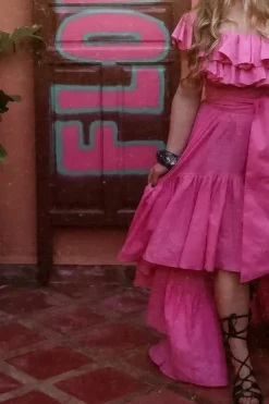 Senorita Cotton Dress Pink