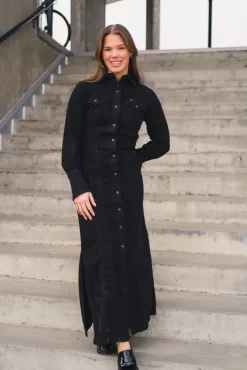 Shaped Western Dress Dark Volume