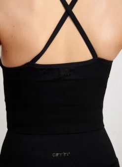 Shape Seamless Cross Back Bralette Black