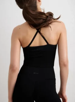 Shape Seamless Cross Back Bralette Black